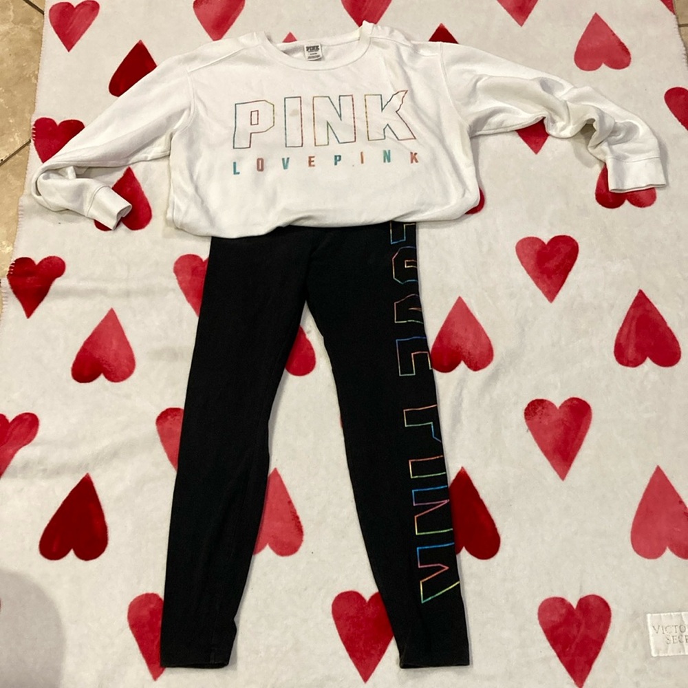 Women’s Pink sweater and legging set
